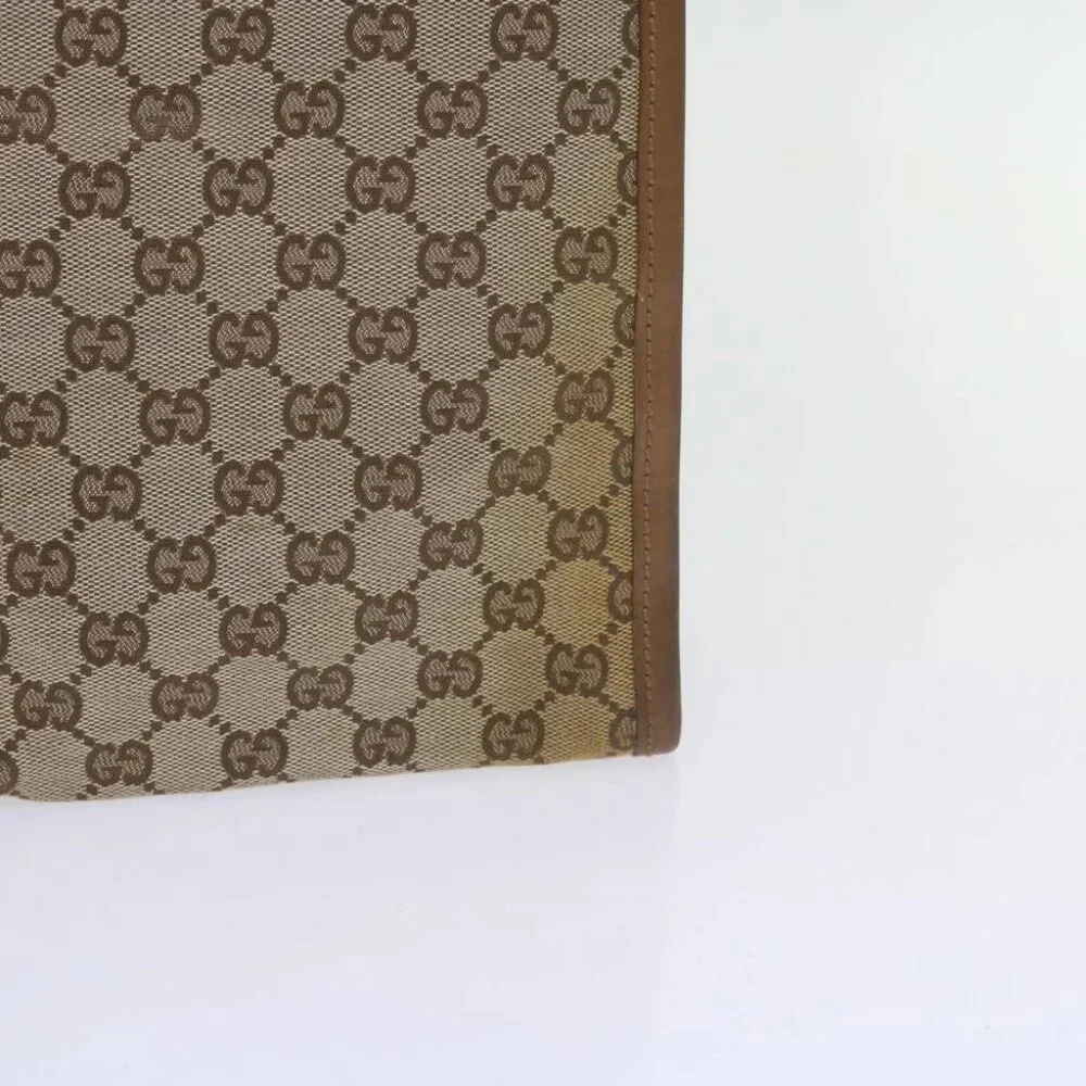 GUCCI GG Canvas Shoulder Bag Beige 110292 Auth 61802 - Picture 13 of 16